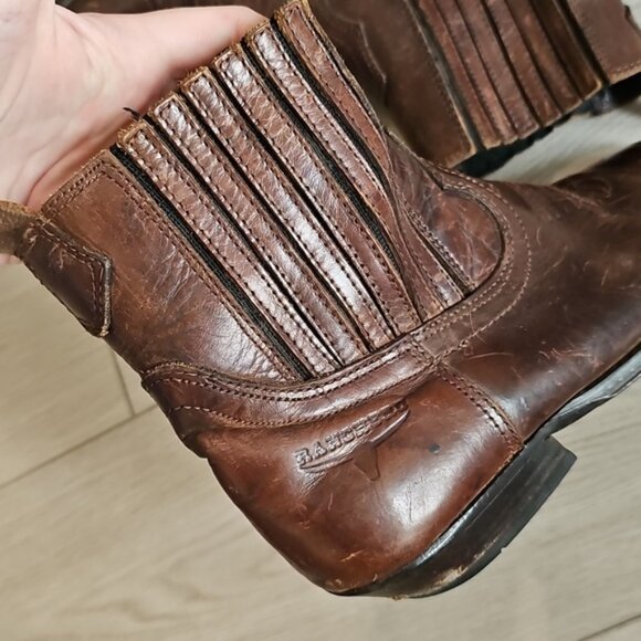 Vintage Ranchero Western Heritage Leather Ankle Cowboy Cowgirl Boots Size 7 - Picture 3 of 14
